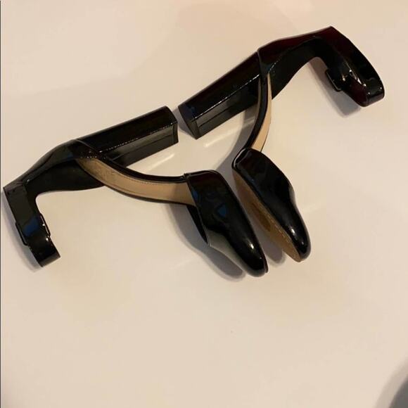 Vince Camuto Shaytel Soft Black Patent Heels - Picture 6 of 8